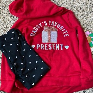 Two piece, sweatshirt and leggings